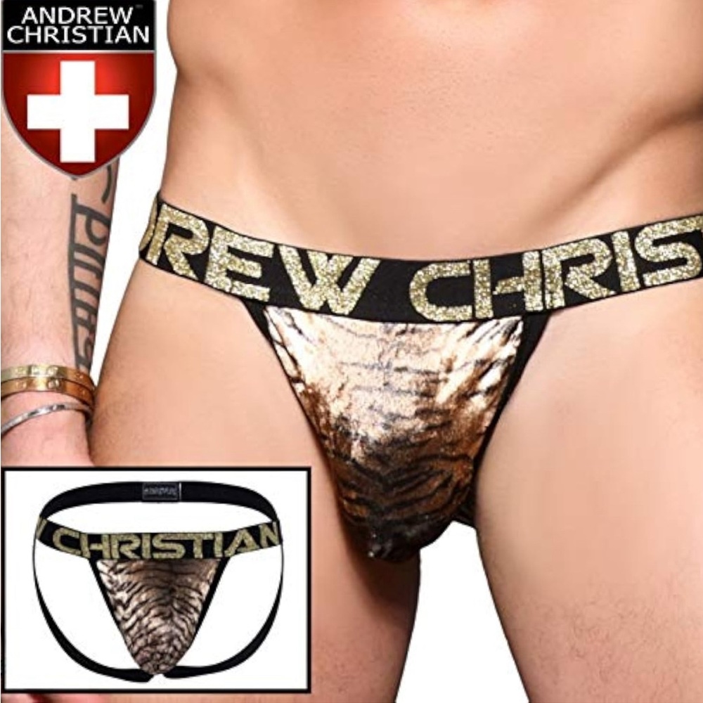 Small Andrew Christian Plush Tiger Jockstrap